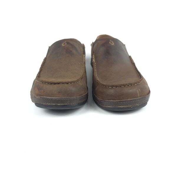OLUKAI Moloa Leather Slip On Shoes Beachy Boho Coastal Hawaiian VSCO Casual 11.5 main image 9